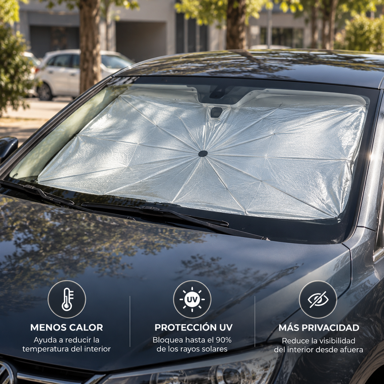 Protecci&oacute;n solar para el interior del auto